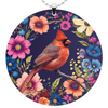 Image of (Floral) Cardinal Rearview Mirror Ornament