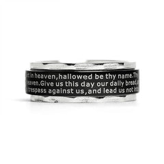 Lord's Prayer Spinner Ring