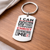 Image of I Can Do All Things Dog Tag Key Chain