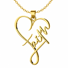 Faith Heart Necklace