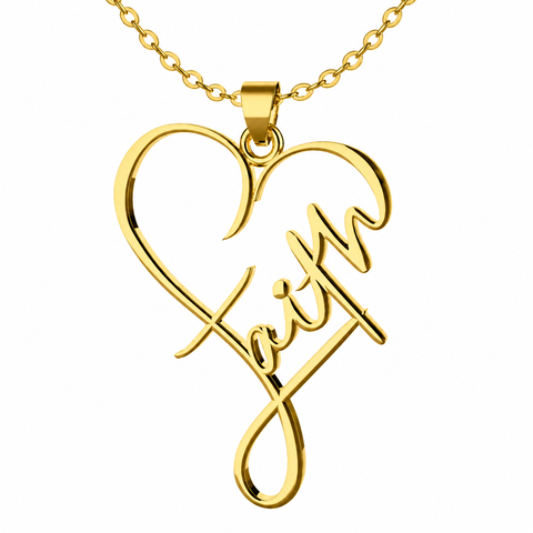 Faith Heart Necklace