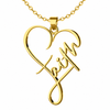 Image of Faith Heart Necklace