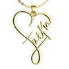 Image of Faith Heart Necklace
