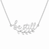 Image of Be Still Olive Branch Necklace (Ships on or around 8-31-26)