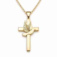 Dove Cross Necklace