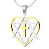 Image of Messianic Heart Necklace