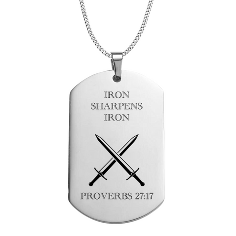 Iron Sharpens Iron Necklace (LIMIT ONE PER PERSON)