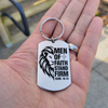 Image of Men of Faith Dog Tag Key Chain