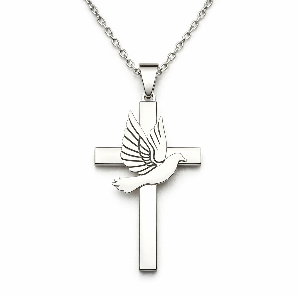 Dove Cross Necklace
