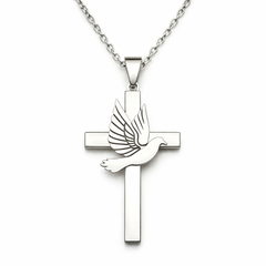 Dove Cross Necklace