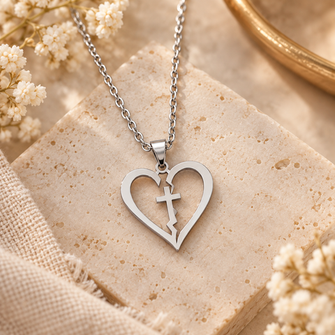He Heals The Brokenhearted Necklace (Ships around 12-16-26)