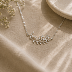 Be Still Olive Branch Necklace (Ships on or around 8-31-26)