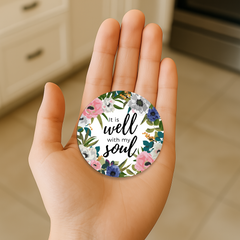 It Is Well Circle Magnet 2.5