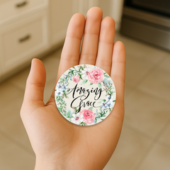 Amazing Grace Circle Magnet 2.5