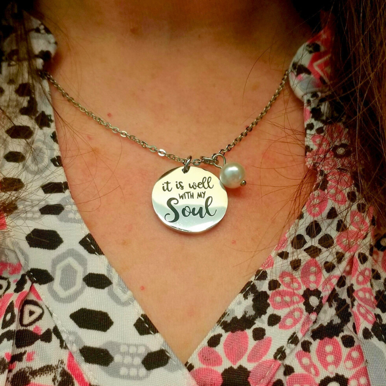 It is well 2025 with my soul necklace