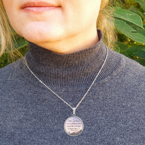 When My Heart Is Overwhelmed Necklace