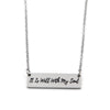 Image of It Is Well Bar Necklace