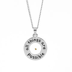 All Things Are Possible Mustard Seed Necklace