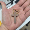 Image of Wooden Cross Key Chain