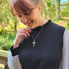 Image of Pearl Cross Necklace