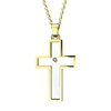 Image of Mustard Seed Cross Necklace