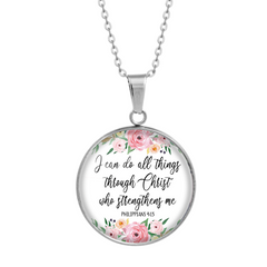 I Can Do All Things (Floral) Necklace