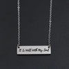 Image of It Is Well Bar Necklace