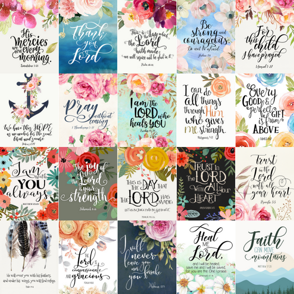 Postcard Variety Pack (40 Cards) – The Positive Christian