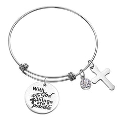 With God All Things Are Possible Bracelet