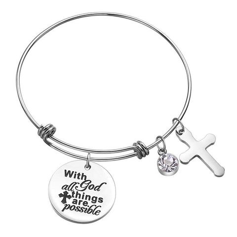 With God All Things Are Possible Bracelet