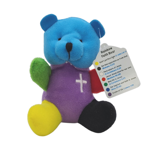 Rainbow Faith Stuffed Bear