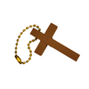 Image of Wooden Cross Key Chain