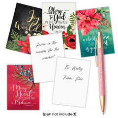 Christmas Note Card Variety Pack (40 Cards)