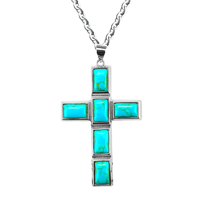 【待望の最新作】≪HARPO≫ SV925 Turquoise Cross Necklace 待望の最新作】≪HARPO≫ SV925 Turquoise Cross Necklace