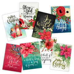 Christmas Note Card Variety Pack (40 Cards)