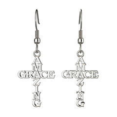 Amazing Grace Cross Earrings