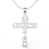 Image of Amazing Grace Cross Necklace
