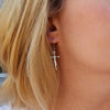 Image of Faith Cross Earrings