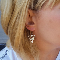 Faith Heart Earrings
