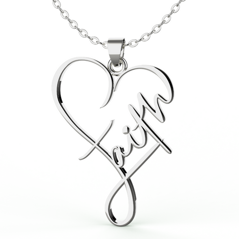 Faith Heart Necklace