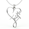 Image of Faith Heart Necklace