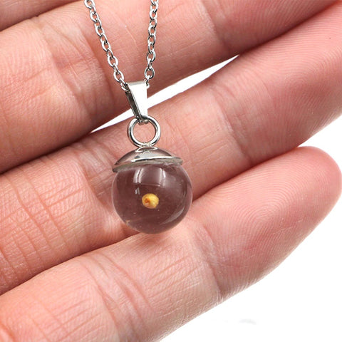 Mustard Seed Ball Necklace