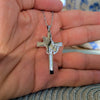 Image of Praying Hands Cross Necklace