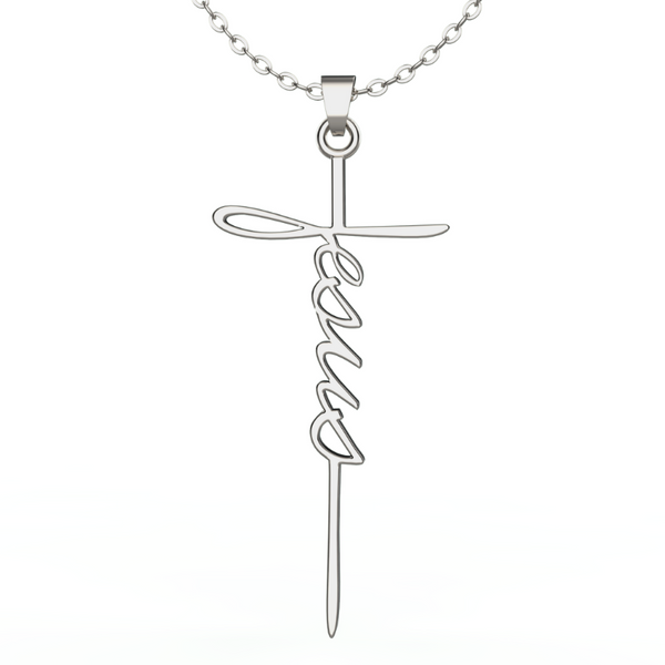 Jesus Cross Necklace The Positive Christian
