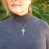 Image of Praying Hands Cross Necklace