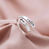 Image of 925 Sterling Silver Faith Cross Ring