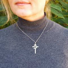 Dove Cross Necklace